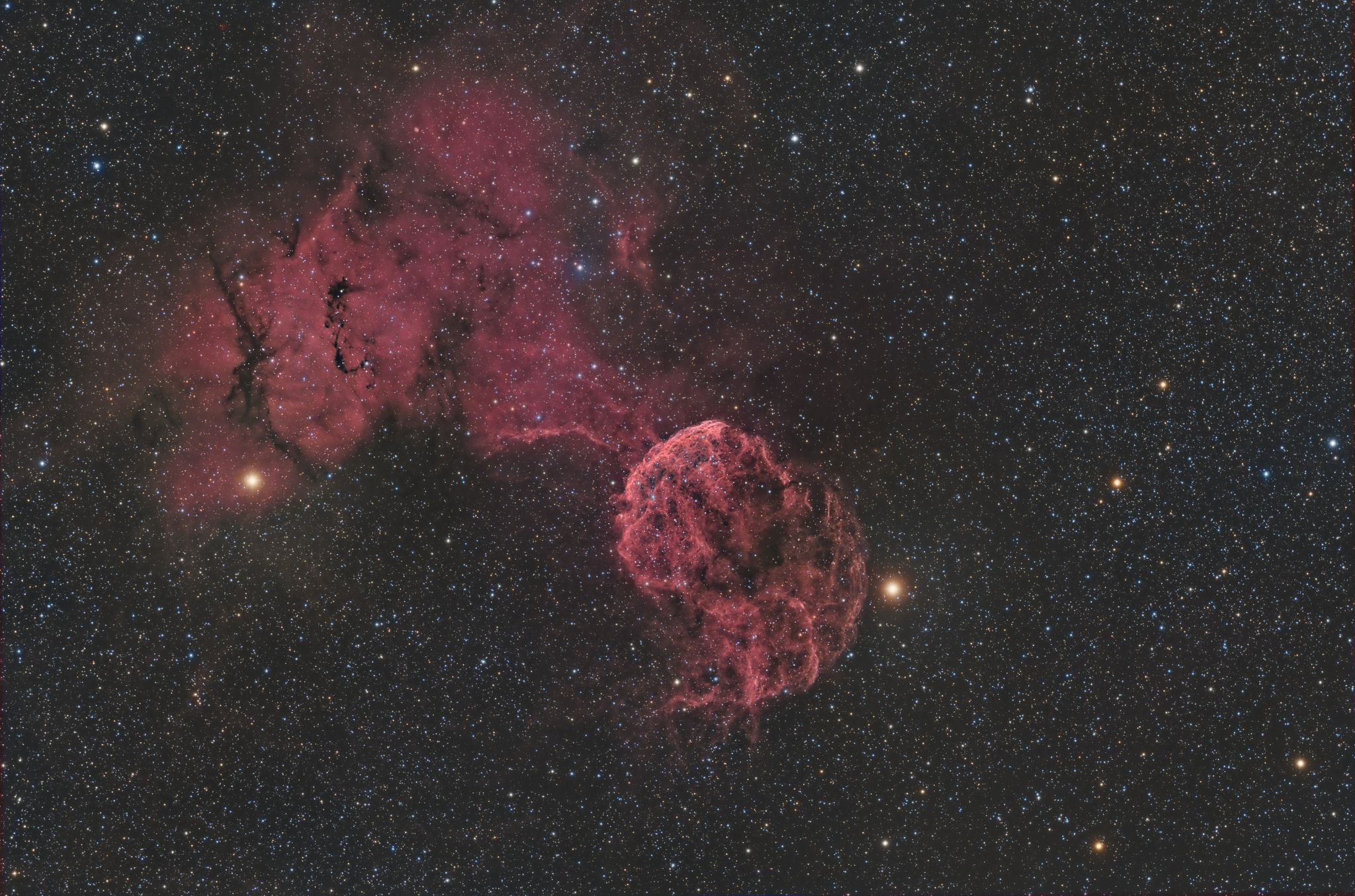  Sharpless 249 and the Jellyfish Nebula 