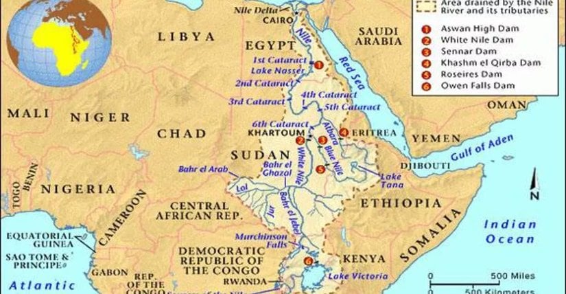 Nil Nehri Haritası