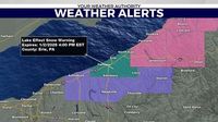 Lake effect snow warning extended for Erie Co., winter weather advisories issued