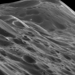 4,000 Kilometers Above Saturn's Iapetus