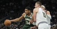 Warriors face big man test with Jokić and Giannis doubleheader