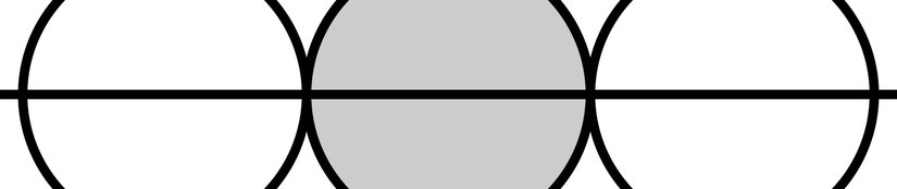 Tek Boyutta Kürenin Aynı Çaplı Diğer Küreler İle Öpüşmesi