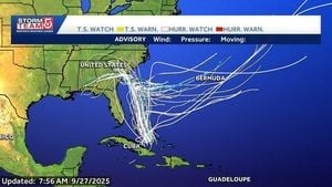 Hurricane Humberto And Imelda Threaten U.S. Coast