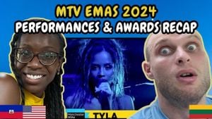 MTV EMAS 2024 Red Carpet Turns Heads