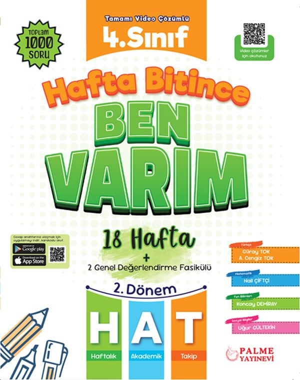 PALME 4.SINIF HAFTA BİTİNCE BEN VARIM (18 HAFTA) (2.DÖNEM)