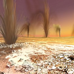 Sandy Gas Jets Hypothesized on Mars