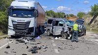 Muere un vecino de Monzón en un accidente cerca de Barbastro que deja también cinco heridos