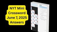 NYT Mini Crossword June 7, 2025: What Is '