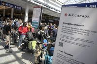 Complete shutdown of Air Canada operations as flight attendants go on strike