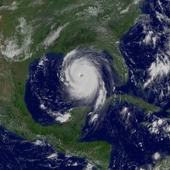 Hurricane Katrina in the Gulf of Mexico