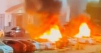 Teslas set on fire with Molotov cocktails and shot with gun in Las Vegas attack