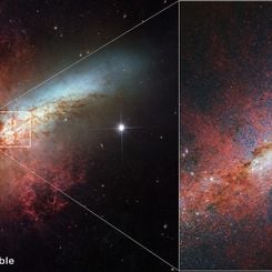 Hubble ve J. Webb Teleskoplarından Puro Galaksisi