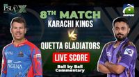 Karachi Kings vs Quetta Gladiators Live Score, PSL 10, KK vs QG today Match 08