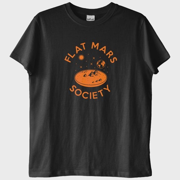 "Flat Mars": Düz Mars Cemiyeti T-Shirt