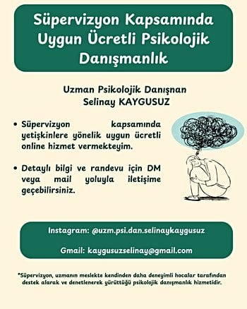 Süpervizyon Kapsamında Uygun Ücretli Psikolojik Danışmanlık