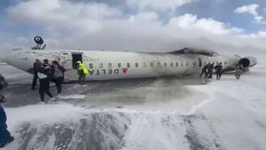 Delta Airlines Flight Lands Upside Down At Toronto Airport