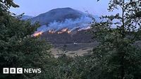 Firefighters tackle large gorse blaze on Arthur's Seat in Edinburgh