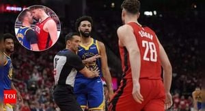 Warriors' Pat Spencer Ejected After Headbutting Sengun