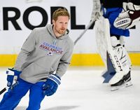 Avalanche captain Gabe Landeskog participates in practice, still no timeline for return