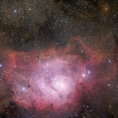The Lagoon Nebula from GigaGalaxy Zoom