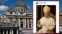 Trump Shares Photo of Himself as Pope, Netizens Slam It as ‘Blasphemy’