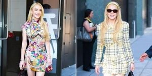 Lindsay Lohan Honors Parent Trap With Twin Looks