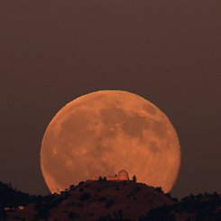 Lick Observatory Moonrise