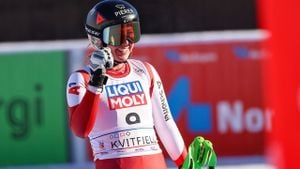 Cornelia Huetter Triumphs At Kvitfjell Women's Downhill