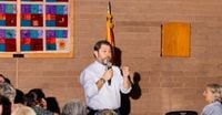 Gallego Pitches Demoralized Democrats on a Midterm Message
