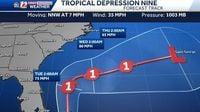 Tropical Depression Nine may become Imelda later today, coastal North Carolina impacts likely