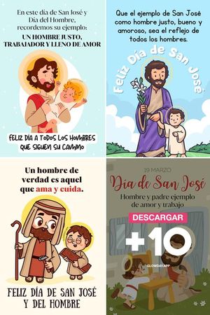 Men's Day And Saint Joseph's Day Celebrate Male Contributions