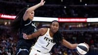 Fever vs. Sky highlights: Indiana crushes Chicago with Caitlin Clark on sidelines