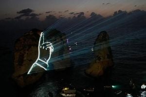 Hezbollah Defies Ban With Raouche Rock Memorial