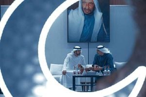 Crown Princes Of Abu Dhabi And Dubai Unite For Iftar Banquet