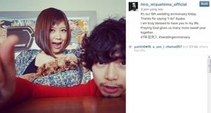 Ayaka And Hiro Celebrate 16 Years Of Marriage With Sweet Social Media Tribute