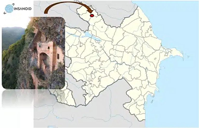 Peri Kalesinin haritadaki konumu