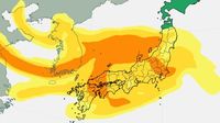 【黄砂情報】日本が“真っ黄色”に…　東京・大阪で観測の「黄砂」近畿・中国・四国・九州地方には“高濃度の黄砂”か…　関東甲信・北陸・東海地方も覆われ26日にかけ「東北」へ飛来の予測　一体いつまで【気象庁の「解析予測図」・予想シミュレーション】（ＡＴＶ青森テレビ） - Yahoo!ニュース