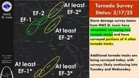 US National Weather Service Saint Louis Missouri - Damage surveys of the tornadoes from Friday evening continue today, and will likely continue over the next couple of days. We will continue to post the findings as we finalize tracks. | Facebook