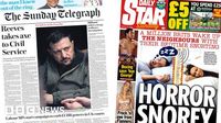 Newspaper headlines: 'Reeves to wield axe on Civil Service' and 'boxing says bye George'