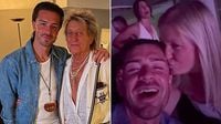 Rod Stewart spotted with huge footballer after he splashes £100k to see concert