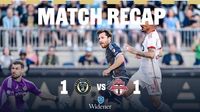 Recap | Vassilev scores as Union draw Toronto FC | Philadelphia Union
