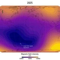The South Atlantic’s Giant Weak Spot In The Earth’s Magnetic Field Is Growing - NewsBreak