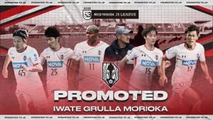 Iwate Grulla Morioka Celebrates Two Consecutive Wins