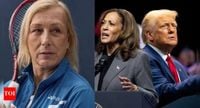 Martina Navratilova reacts in disbelief after Donald Trump’s unexpected San Francisco praise for Kamala Harris and Gavin Newsom | International Sports News - Times of India