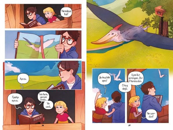 Sihirli Ağaç Evi -Çizgi Roman- 1: Dinozorlar Vadisinde