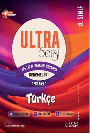 ULTRA SERİSİ 8.SINIF TÜRKÇE DENEME KİTABI (42 FÖY)
