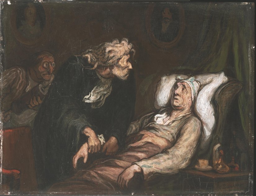 "The Imaginary Illness" by Honoré Daumier