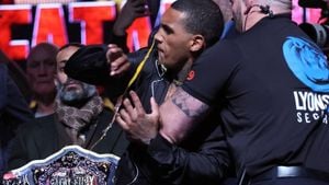 Eubank Jr. Slaps Benn With Egg Amid Press Conference Chaos