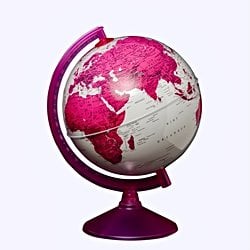 Globe Dünya Küresi: Magenta, 26 cm, Işıksız