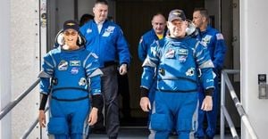 NASA Astronauts Return After Extended Space Mission